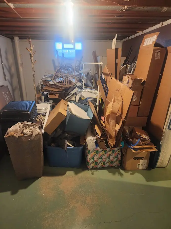 Roll-off dumpster container at job site for 8 Yard Dumpster Rental in Pasco